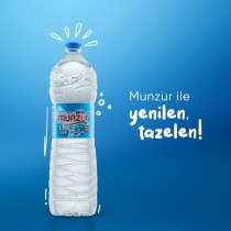 Munzur Su 1.5 LT x 6 Adet - Munzur'dan Gelen %100 Doğal Kaynak Suyu