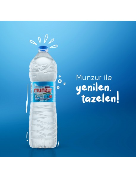 Munzur Su 1.5 LT x 6 Adet - Munzur'dan Gelen %100 Doğal Kaynak Suyu